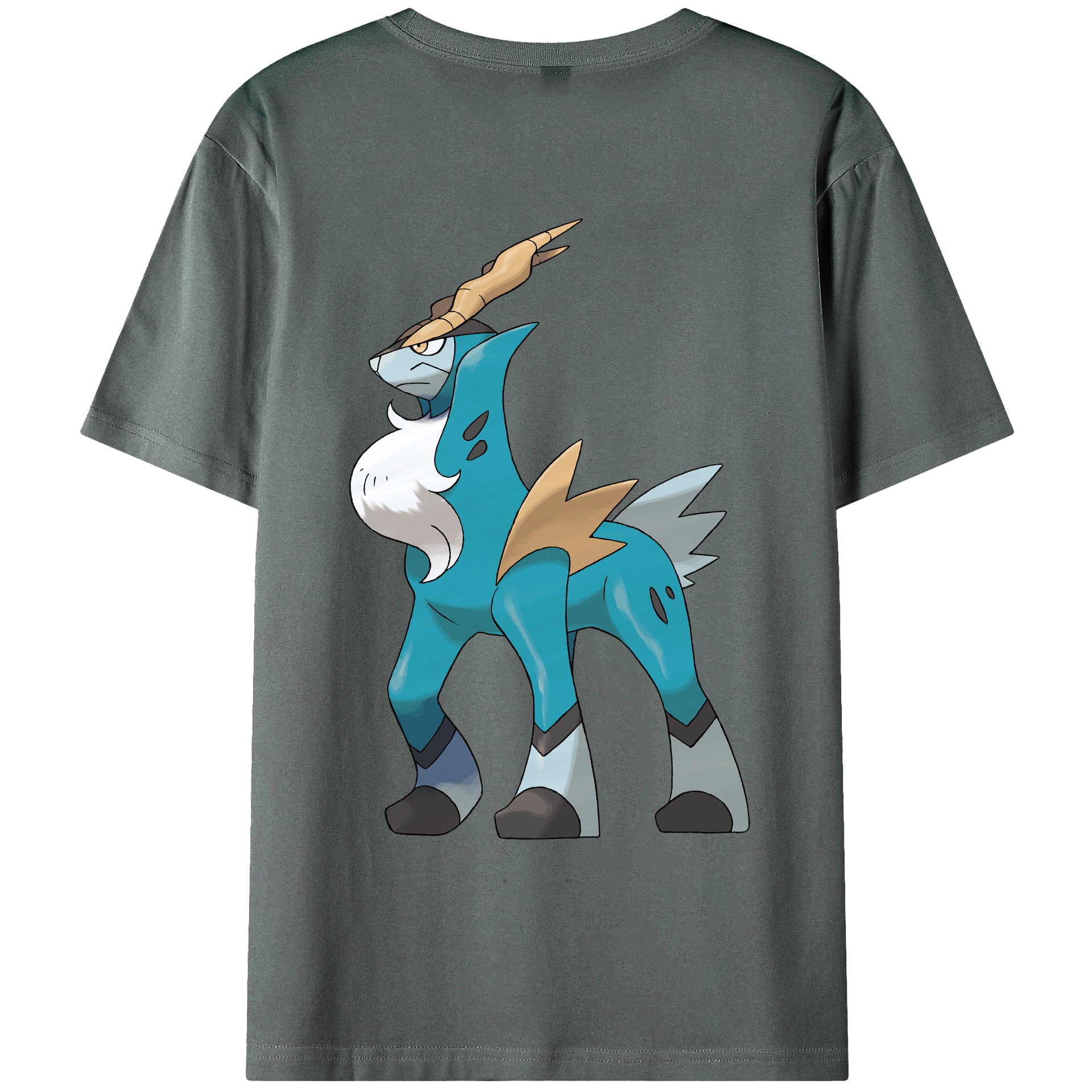 （画像用） ポケットモンスター Pokémon 綿100％ メンズ半袖Tシャツ（バックプリント） 通気性